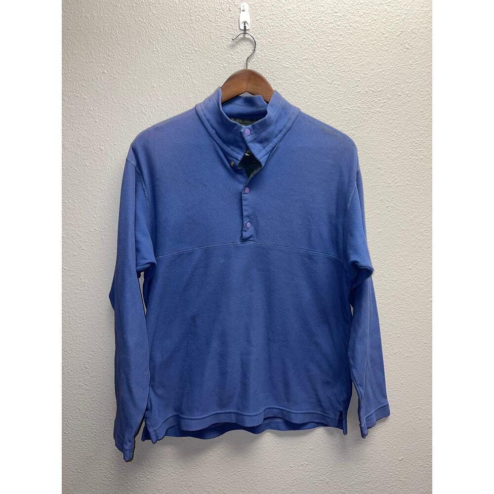 Patagonia Micro D Luxe Sweater Blue Pullover Fleece USA Made Medium